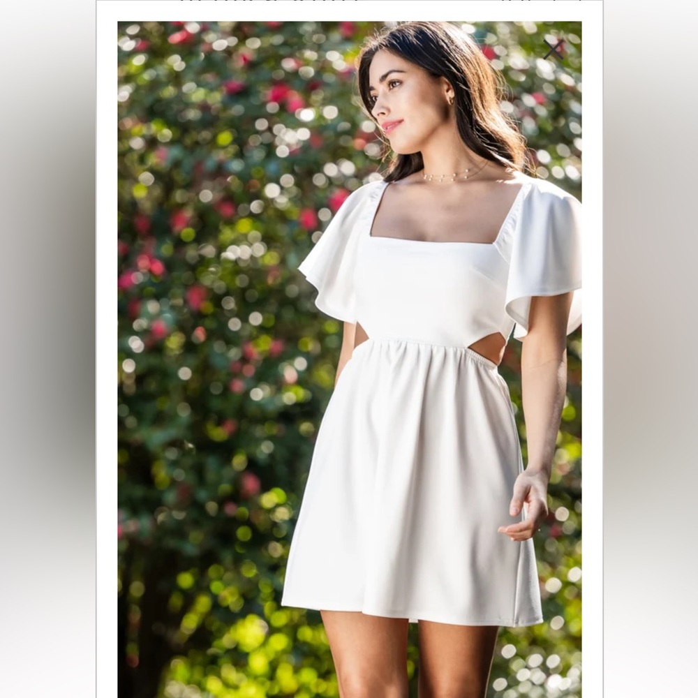 Altar’d State Holland Flutter Sleeve Dress Size S